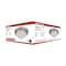 Nuvo 25W Flush Mount Twist & Lock Fixture, LED 14 in. Brushed Nickel Finish Frosted Glass 62/688 - alternate 4